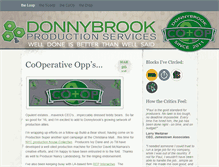 Tablet Screenshot of donnybrookproductions.com